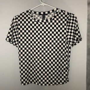 Forever 21 Checkered T-shirt